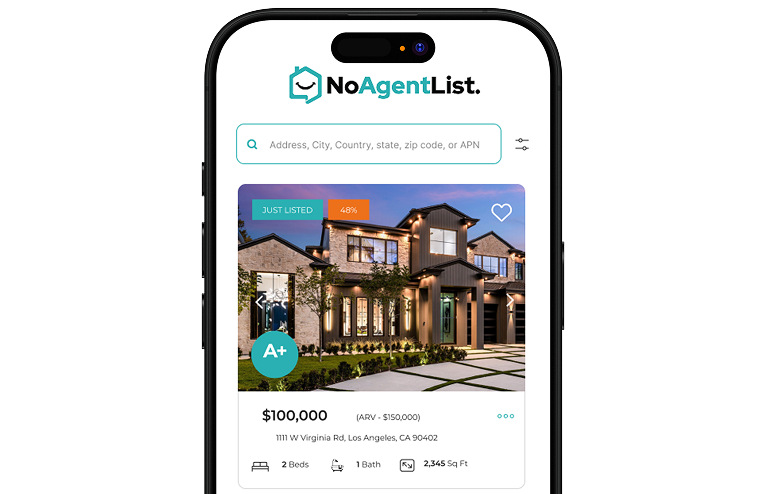 NoAgentList platform preview on laptop and mobile